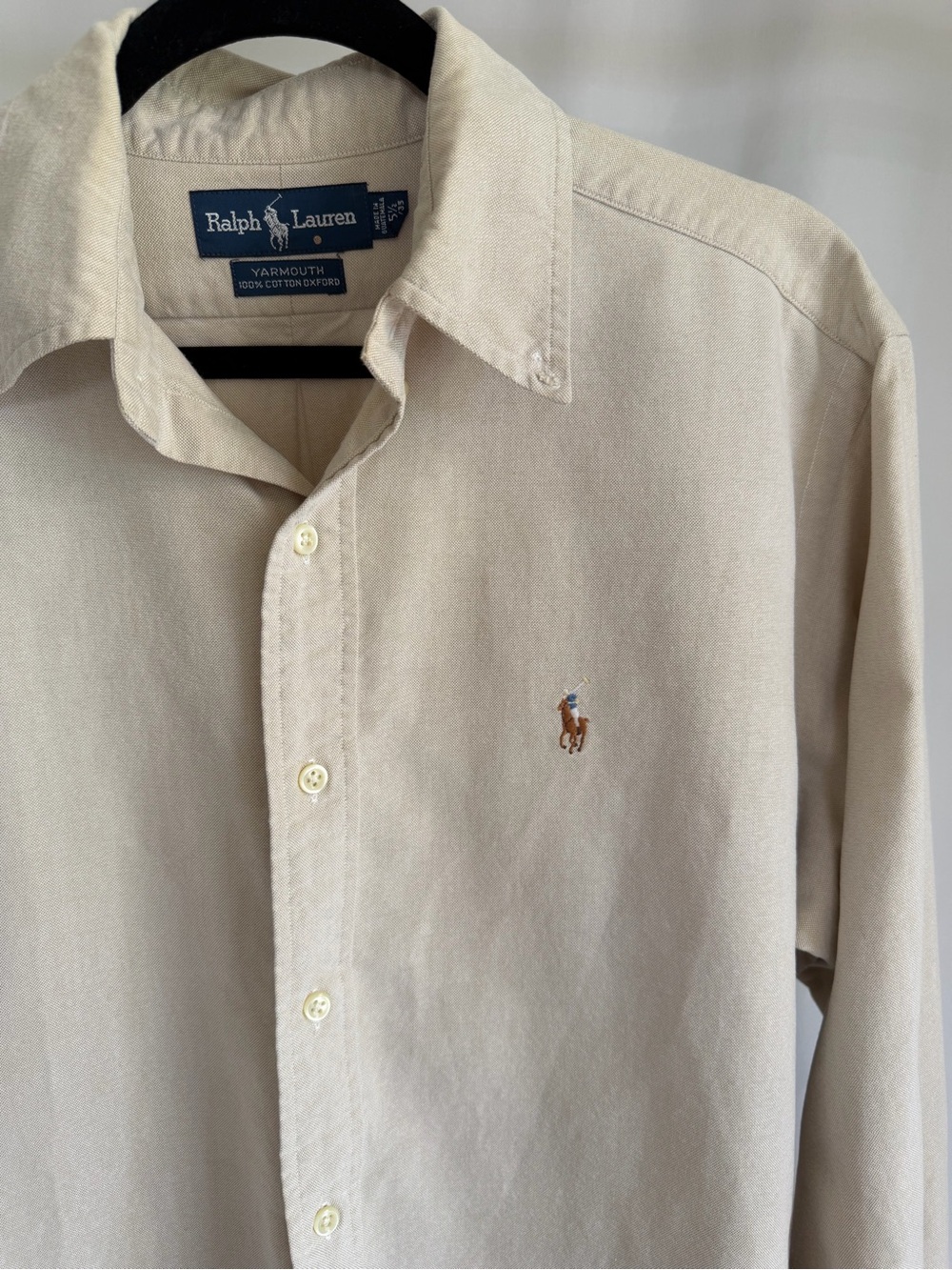 Ralph Lauren "Yarmouth" 100% Cotton Oxford Button-Down Size 15½ / 34-35 (Medium) - Picture 3 of 13